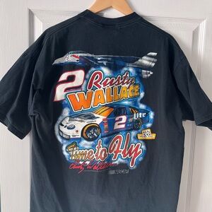 VTG 1990s Rusty Wallace Time 2 Fly Miller Lite